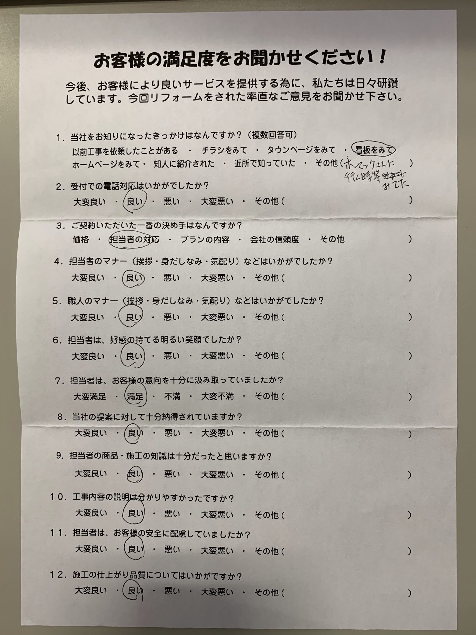 担当が女性で話しやすかった